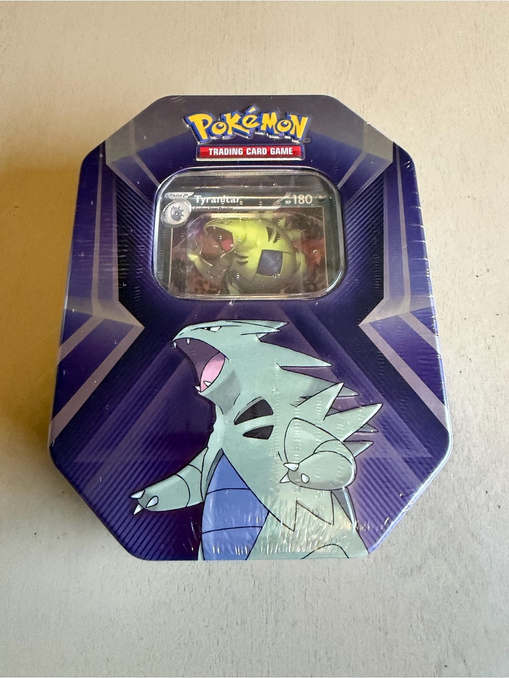Pokemon TCG Trading Card Game Tin - Tyranitar Triple Whammy Tin Sealed